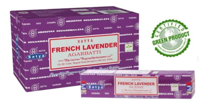 Satya Incense Räucherstäbchen Räucherstäbchen Satya "French Lavender" Incense 15gr. von Satya Incense