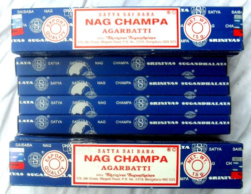 Nag Champa Satya Sai Baba Räucherstäbchen 12x15g von Satya