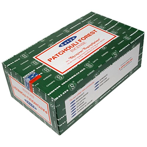 Räucherstäbchen Satya Patchouli Forest, 12 Packungen à 15 g von COXZD
