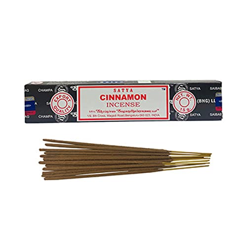 Satya Cinnamon 15 g Sticks Incense by SHRINIVAS SUGANDHALAYA von Satya