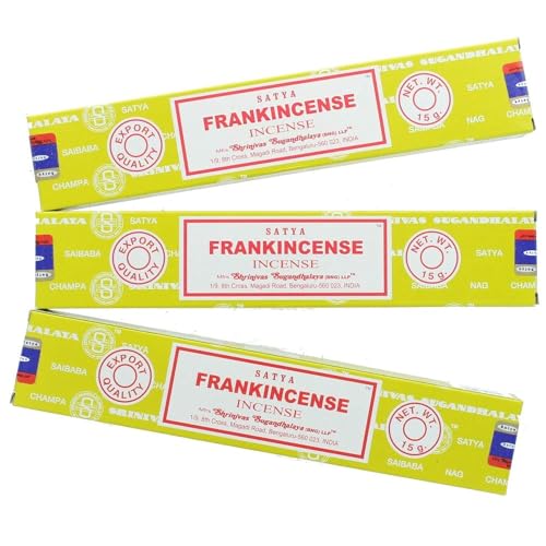 Satya Nag Champa Räucherstäbchen Weihrauch – 3 Packungen von Satya