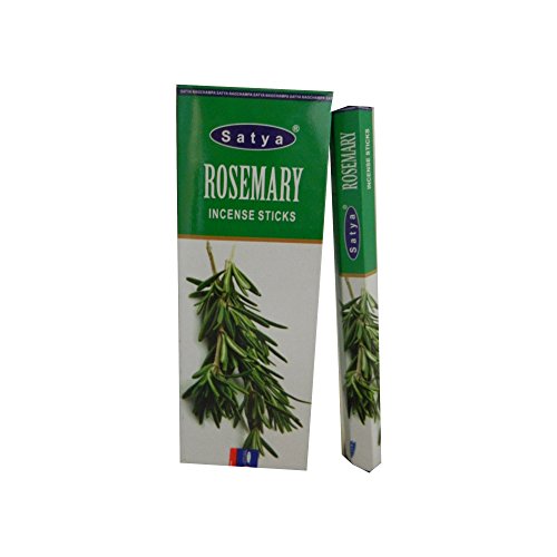 Satya Räucherstäbchen Rosemary 120 Sticks 6 Schachteln Wohnaccessoire Raumduft Deko von Satya