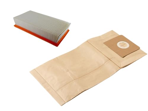 1x Filter + 10x Staubsaugerbeutel kompatibel mit Kärcher - NT351 / NT 351 Eco 1x Filter + 10x Staubsaugerbeutel kompatibel mit Kärcher - NT351 / NT 351 Eco von SauberMann-Filter