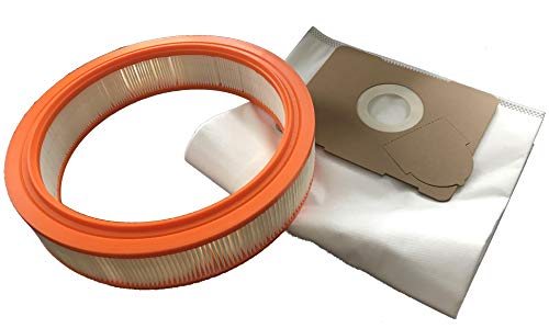 1x Premium Filter + 10x Vliesbeutel Set für Festool CT 17 E Industriestaubsauger - Reißfest & Passgenau - Kombi-Paket 1x Premium Filter + 10x Vliesbeutel Set für Festool CT 17 E Industriestaubsauger - Reißfest & Passgenau - Kombi-Paket von SauberMann-Filter