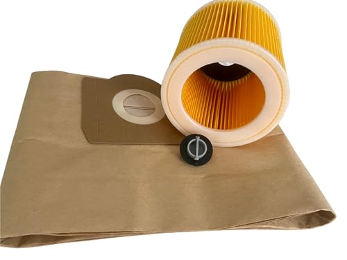 1x Filter + 10x Staubsaugerbeutel kompatibel mit Kärcher - WD3 / MV3 - kompatibel mit 6.959-130 und 6.414-552 1x Filter + 10x Staubsaugerbeutel kompatibel mit Kärcher - WD3 / MV3 - kompatibel mit 6.959-130 und 6.414-552 von SauberMann-Filter