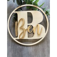 Namensschild Kinderzimmer Deko Türschild Personalisiert Holz Geschenk Geburt Babygeschenk von Sauerhandel24