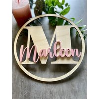 Namensschild Türschild Kinderzimmer Deko Türkranz Personalisiert Holz Geschenk Zur Geburt Kindergeburtstag von Sauerhandel24