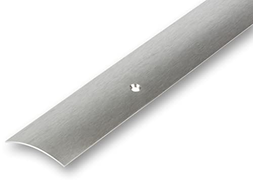 (9,12EUR/m) 40 x 900 mm Edelstahl Übergangsprofil Seite gelocht matt geschliffen/gebürstet Laminatprofil Türschweller Abdeckleiste von NALine