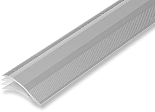 (13,80EUR/m) Übergangsprofil Höhenausgleichsprofil 45 x 1180 mm silberfarben selbstklebend Nahtdeckprofil Dehnungsfugenprofil Abdeckleiste Anpassungsprofil Höhenausgleich 2-20 mm von NALine