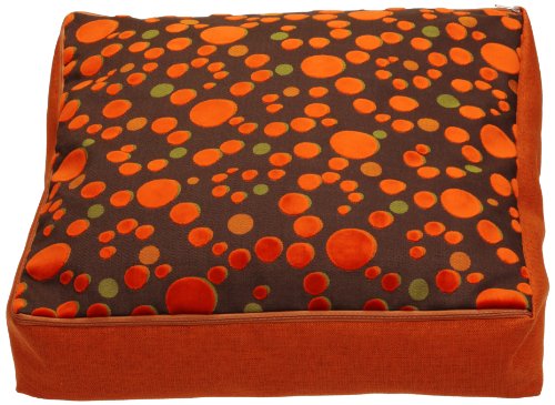 Sauermilch 1303606015039 Curl Bodenkissen eckig, 60 x 60 x 15 cm, orange von Sauermilch