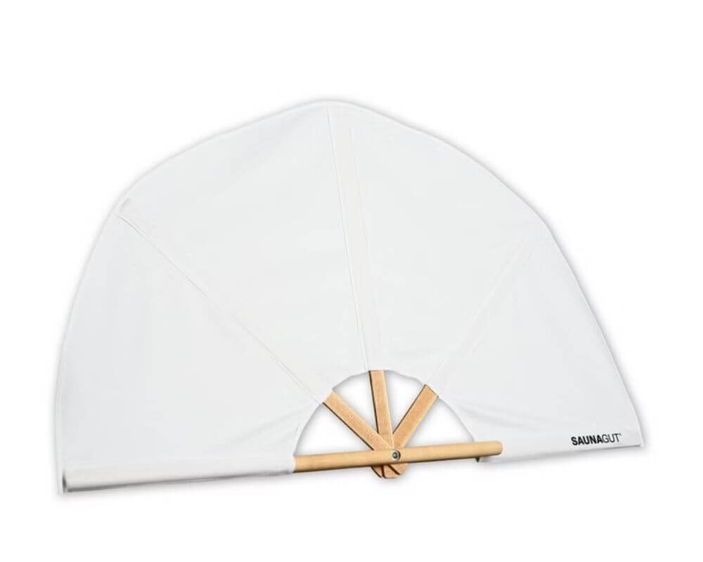 Saunagut Sauna-Aufgussset SAUNAGUT® Aufgussfächer Esche KLEIN von Saunagut