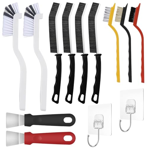 Reinigungsbürste 13 Stück mit Harten Borsten, Bürste Reinigung Set für Fugenbürste, Putzstein und Eckenreinigungsbürste, Vielseitige Bürsten für Fliesen, Badezimmer, Küche, Waschbecken Reinigungsbürste 13 Stück mit Harten Borsten, Bürste Reinigung Set für Fugenbürste, Putzstein und Eckenreinigungsbürste, Vielseitige Bürsten für Fliesen, Badezimmer, Küche, Waschbecken von Sauntere