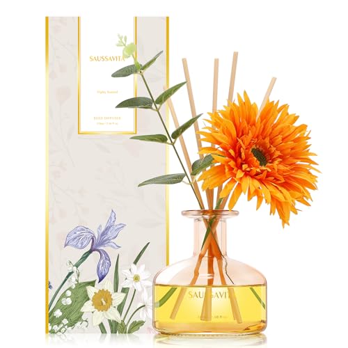 Saussavita Raumduft Diffuser 120 Tage, Aroma Diffuser mit 7 Duftstäbchen, Natürlich, Langanhaltend, Blume Raumdüfte, Lufterfrischer für die Badezimmer (Grapefruit & Bergamotte) Saussavita Raumduft Diffuser 120 Tage, Aroma Diffuser mit 7 Duftstäbchen, Natürlich, Langanhaltend, Blume Raumdüfte, Lufterfrischer für die Badezimmer (Grapefruit & Bergamotte) von Saussavita