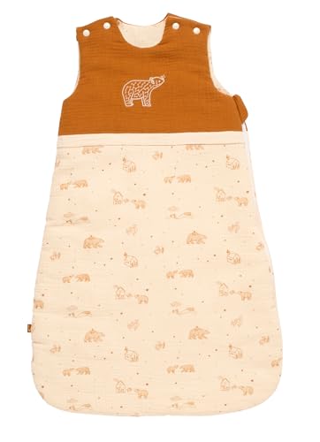 Sauthon Babyschlafsack, 0 – 6 Monate, wattiert, Motiv Orsino-Bär, Futter 100% Baumwolle, Geburt von Sauthon