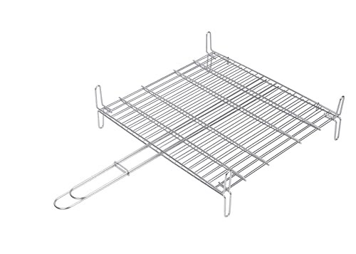 Sauvic 02685 - Doppelter Grillrost aus 18/8 Edelstahl, 40 x 45 cm, 45x77x15.5 cm von Sauvic