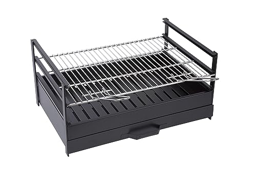 Sauvic 02728-Grill Schublade mit Grillrost aus Edelstahl 60 x 40 cm., Schwarz, 60.00x40.00x29.00 cm von Sauvic