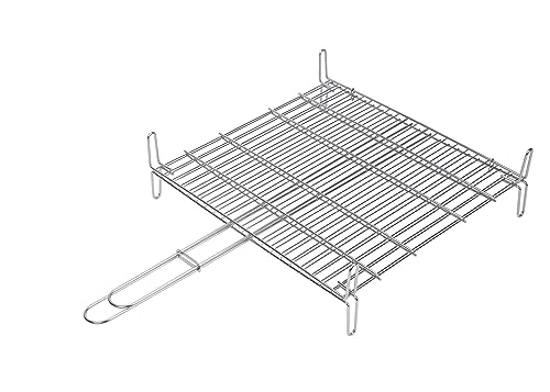 Sauvic 02685 - Doppelter Grillrost aus 18/8 Edelstahl, 40 x 45 cm, 45x77x15.5 cm von Sauvic