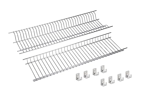 Set mit Geschirr- und Gläserabtropfer aus Edelstahl für 75 cm breite Schränke Set mit Geschirr- und Gläserabtropfer aus Edelstahl für 75 cm breite Schränke von Sauvic