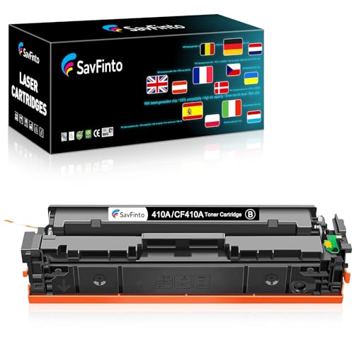 SavFinto 410A Kompatibel für HP Color LaserJet Pro MFP m477fnw M477fdw M377dw M452dn M452nw M452dw M477 M452 M377 - 1 Schwarz Tonerpatrone, 2300 Seiten - SavFinto SavFinto 410A Kompatibel für HP Color LaserJet Pro MFP m477fnw M477fdw M377dw M452dn M452nw M452dw M477 M452 M377 - 1 Schwarz Tonerpatrone, 2300 Seiten - SavFinto von SavFinto