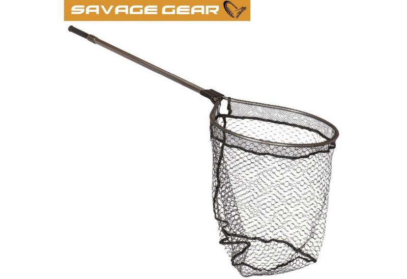 Savage Gear Angelkescher Savage Gear Full Frame Oval Landing Net 46x56cm - Unterfangkescher von Savage Gear