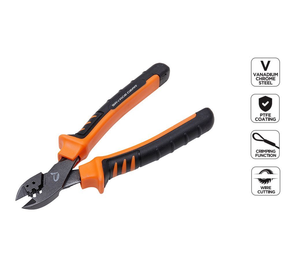 Savage Gear Crimpzange MP CUT CRIMP PLIER Spezial Quetschhülsenzange mit Schneidfunktion von Savage Gear