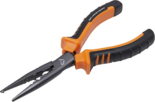 Savage Gear MP Splitring & Cut Pliers 12,5cm - Angelzange für Raubfischangler, Sprengringzange für Kunstköder, Zange mit Schnurcutter von Savage Gear