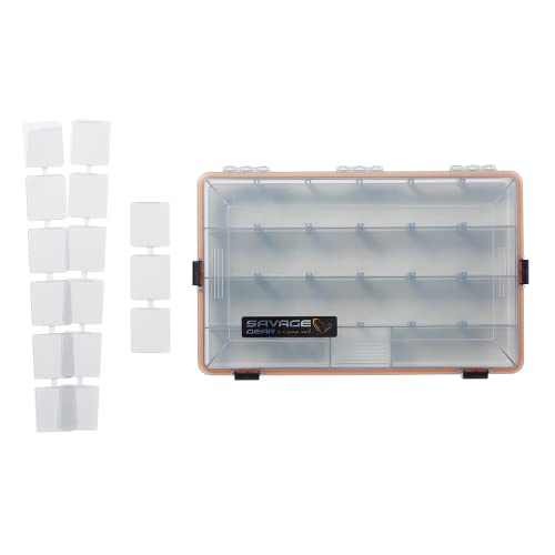 Savage Gear wasserdichte Tacklebox WP Lurebox 5B Smoke 35,5x23x5cm von Savage Gear