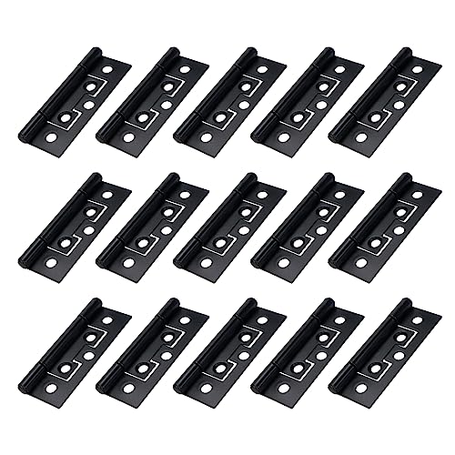 Savagrow 15 Stück Box & Torscharniere Möbelverbinder Eisen Türscharniere 6,8 x 2,5 cm schwarz mit Befestigungsschrauben Savagrow 15 Stück Box & Torscharniere Möbelverbinder Eisen Türscharniere 6,8 x 2,5 cm schwarz mit Befestigungsschrauben von Savagrow