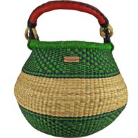 Original Afrika Bolga Korb Pot Basket Ledergriff Original Afrika Bolga Korb Pot Basket Ledergriff von SavannaBaskets