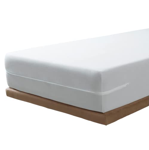 Savel - Matratzenbezug aus 100% Baumwollfrottee, elastisch, anpassungsfähig, hochabsorbierend (Stück im Set (Pack) 90x200cm, Weiß) von Savel