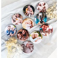 Personalisierter Fotomagnet - Runde Geschenke Für Hochzeit, Geburtstag & Baby Personalisierter Fotomagnet - Runde Geschenke Für Hochzeit, Geburtstag & Baby von Savethesnap