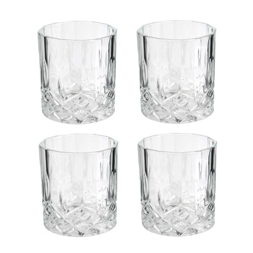 Saveur & D gustation KV 7190 – Whiskyflasche und 4 Gläser, transparent, 9 x 20 x 25 cm, Whiskyflasche : 90 cl, 4 Gläser à 200 ml von COOK CONCEPT