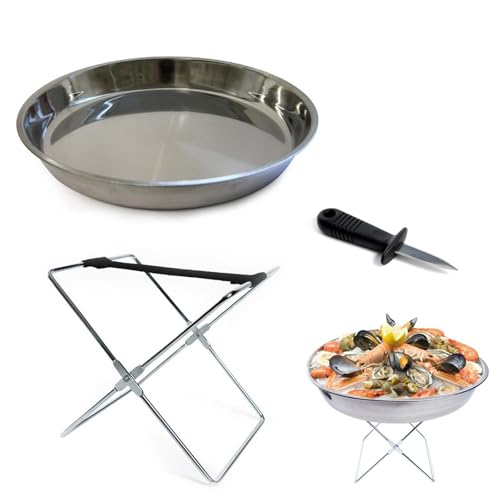 HOME DECO FACTORY CMKU6102 Meeresfrüchte-Tablett, Stahl, One Size von HOME DECO FACTORY