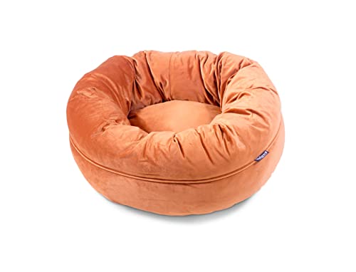 Savic 13936 Donut Hundebett, Durchmesser 60x25cm, M, orange von Savic