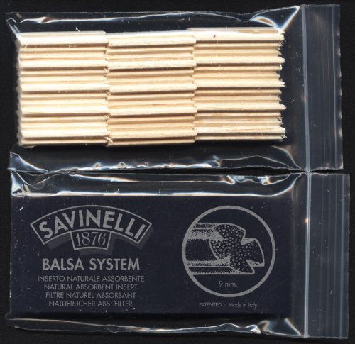 9mm Savinelli BALSA WOOD Pipe Filter - 30 filters by Savinelli 9mm Savinelli BALSA WOOD Pipe Filter - 30 filters by Savinelli von Savinelli