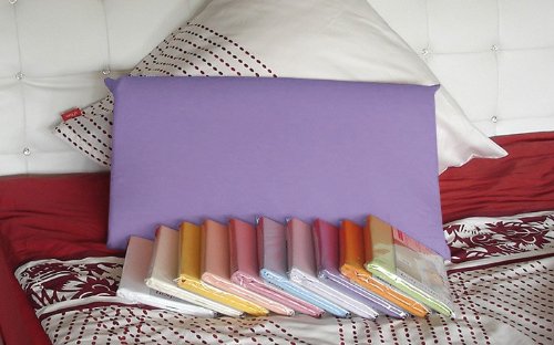 Savorana Zwirn Jersey Kissenbezug, Farbe:Flieder;Größe:50 x 60 cm von Savorana