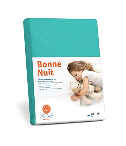 Savorana Bonne Nuit Elastan Spannbetttuch Baumwolle Stretch 220 g/m²- Steghöhe bis 30 cm Bettlaken für Boxspringbetten Wasserbetten - Größe 140x200-160x220 cm türkis Savorana Bonne Nuit Elastan Spannbetttuch Baumwolle Stretch 220 g/m²- Steghöhe bis 30 cm Bettlaken für Boxspringbetten Wasserbetten - Größe 140x200-160x220 cm türkis von Savorana