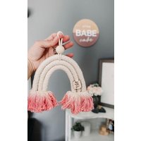 Makramee Regenbogen Wandbehang | Boho Kinderzimmer Seil Dekor Mädchenzimmer Dip Dye Makramee Regenbogen Wandbehang | Boho Kinderzimmer Seil Dekor Mädchenzimmer Dip Dye von SawdustJunkies