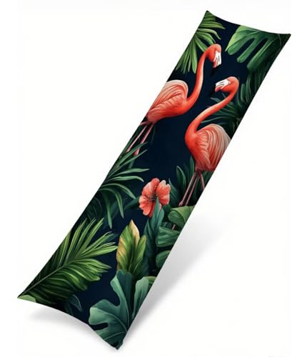 Blatt Seitenschläferkissen Bezug 60 x 180 cm, Landschaft Kissenbezug 60 x 180 Kissen Seitenschläfer Flamingo Muster Samt Verbessern Sie Schlafqualität Pillow Case für Wohnzimmer Schlafzimmer T-2899 Blatt Seitenschläferkissen Bezug 60 x 180 cm, Landschaft Kissenbezug 60 x 180 Kissen Seitenschläfer Flamingo Muster Samt Verbessern Sie Schlafqualität Pillow Case für Wohnzimmer Schlafzimmer T-2899 von Saweefog
