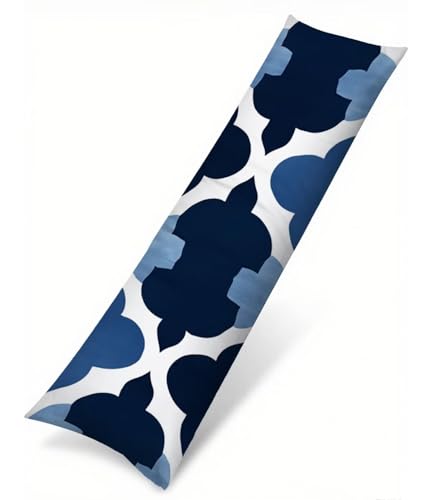 Blau Seitenschläferkissen Bezug 60 x 180 cm, Landschaft Kissenbezug 60 x 180 Kissen Seitenschläfer Böhmen Muster Samt Verbessern Sie Schlafqualität Pillow Case für Sofa Wohnzimmer Schlafzimmer T-2283 Blau Seitenschläferkissen Bezug 60 x 180 cm, Landschaft Kissenbezug 60 x 180 Kissen Seitenschläfer Böhmen Muster Samt Verbessern Sie Schlafqualität Pillow Case für Sofa Wohnzimmer Schlafzimmer T-2283 von Saweefog