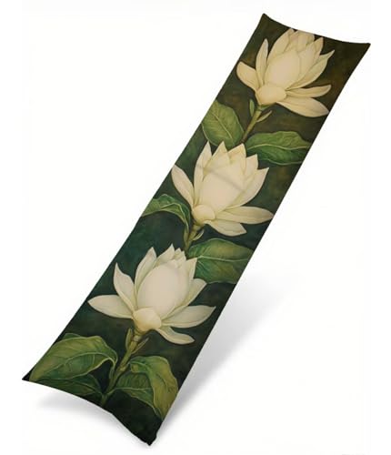 Grün Seitenschläferkissen Bezug 60 x 180 cm, Landschaft Kissenbezug 60 x 180 Kissen Seitenschläfer Lotus Muster Samt Verbessern Sie Schlafqualität Pillow Case für Sofa Wohnzimmer Schlafzimmer T-1975 Grün Seitenschläferkissen Bezug 60 x 180 cm, Landschaft Kissenbezug 60 x 180 Kissen Seitenschläfer Lotus Muster Samt Verbessern Sie Schlafqualität Pillow Case für Sofa Wohnzimmer Schlafzimmer T-1975 von Saweefog