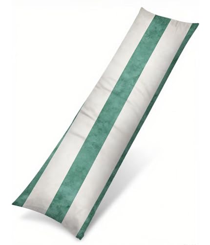 Grün Seitenschläferkissen Bezug 60 x 180 cm, Landschaft Kissenbezug 60 x 180 Kissen Seitenschläfer Streifen Muster Samt Verbessern Sie Schlafqualität Pillow Case für Wohnzimmer Schlafzimmer T-1942 Grün Seitenschläferkissen Bezug 60 x 180 cm, Landschaft Kissenbezug 60 x 180 Kissen Seitenschläfer Streifen Muster Samt Verbessern Sie Schlafqualität Pillow Case für Wohnzimmer Schlafzimmer T-1942 von Saweefog