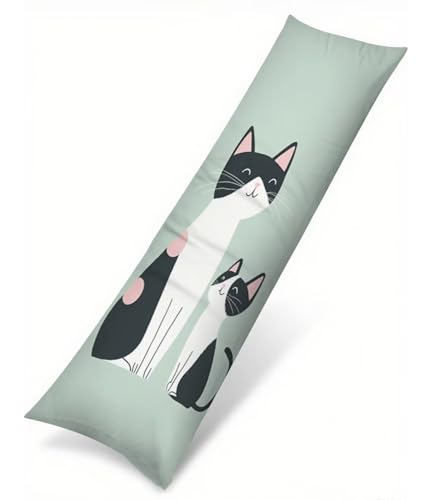 Katze Seitenschläferkissen Bezug 60 x 180 cm, Landschaft Kissenbezug 60 x 180 Kissen Seitenschläfer Tier Muster Samt Verbessern Sie Schlafqualität Pillow Case für Sofa Wohnzimmer Schlafzimmer T-1810 Katze Seitenschläferkissen Bezug 60 x 180 cm, Landschaft Kissenbezug 60 x 180 Kissen Seitenschläfer Tier Muster Samt Verbessern Sie Schlafqualität Pillow Case für Sofa Wohnzimmer Schlafzimmer T-1810 von Saweefog