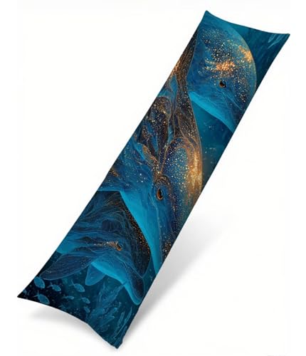 Kissenbezug 50 x 150 Seitenschläferkissen Bezug Blau Kissenbezug Wal Kissen Seitenschläfer Leinen Verbessern Sie Schlafqualität Pillow Case, Doppelseitig Kopfkissenbezug für Schlafzimmer T-1451 Kissenbezug 50 x 150 Seitenschläferkissen Bezug Blau Kissenbezug Wal Kissen Seitenschläfer Leinen Verbessern Sie Schlafqualität Pillow Case, Doppelseitig Kopfkissenbezug für Schlafzimmer T-1451 von Saweefog