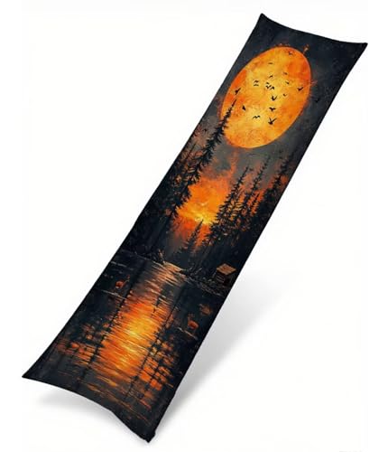 Kissenbezug 50 x 150 Seitenschläferkissen Bezug Mond Kissenbezug See Kissen Seitenschläfer Leinen Verbessern Sie Schlafqualität Pillow Case, Doppelseitig Kopfkissenbezug für Schlafzimmer T-2947 Kissenbezug 50 x 150 Seitenschläferkissen Bezug Mond Kissenbezug See Kissen Seitenschläfer Leinen Verbessern Sie Schlafqualität Pillow Case, Doppelseitig Kopfkissenbezug für Schlafzimmer T-2947 von Saweefog