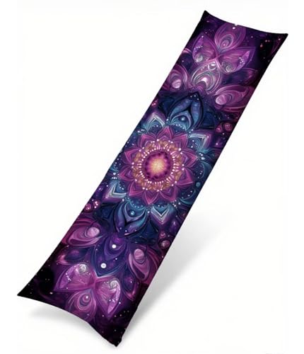 Lila Seitenschläferkissen Bezug 40 x 120 cm, Landschaft Kissenbezug 40 x 120 Kissen Seitenschläfer Mandala Muster Samt Verbessern Sie Schlafqualität Pillow Case für Sofa Wohnzimmer Schlafzimmer T-1708 Lila Seitenschläferkissen Bezug 40 x 120 cm, Landschaft Kissenbezug 40 x 120 Kissen Seitenschläfer Mandala Muster Samt Verbessern Sie Schlafqualität Pillow Case für Sofa Wohnzimmer Schlafzimmer T-1708 von Saweefog