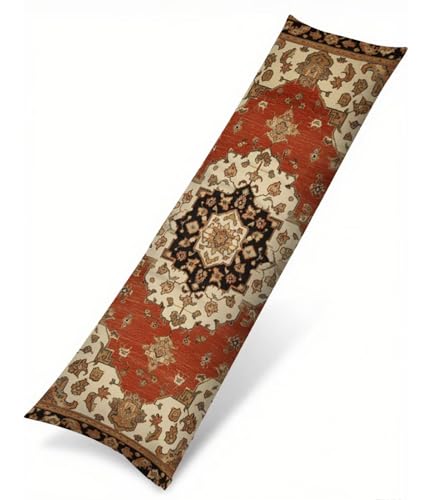 Orange Seitenschläferkissen Bezug 60 x 180 cm, Landschaft Kissenbezug 60 x 180 Kissen Seitenschläfer Böhmen Muster Samt Verbessern Sie Schlafqualität Pillow Case für Wohnzimmer Schlafzimmer T-1887 Orange Seitenschläferkissen Bezug 60 x 180 cm, Landschaft Kissenbezug 60 x 180 Kissen Seitenschläfer Böhmen Muster Samt Verbessern Sie Schlafqualität Pillow Case für Wohnzimmer Schlafzimmer T-1887 von Saweefog