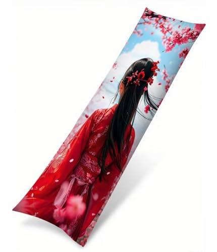 Rot Seitenschläferkissen Bezug 40 x 145 cm, Landschaft Kissenbezug 40 x 145 Kissen Seitenschläfer Frau Muster Leinen Verbessern Sie Schlafqualität Pillow Case für Sofa Wohnzimmer Schlafzimmer T-2407 Rot Seitenschläferkissen Bezug 40 x 145 cm, Landschaft Kissenbezug 40 x 145 Kissen Seitenschläfer Frau Muster Leinen Verbessern Sie Schlafqualität Pillow Case für Sofa Wohnzimmer Schlafzimmer T-2407 von Saweefog