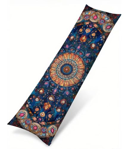 Seitenschläferkissen Bezug Farbe Kissenbezug 40 x 120 Schwangerschaftskissen Böhmen, Leinen Atmungsaktiv und Weich Body Pillow, für Deko Wohnzimmer Sofa Kopfkissenbezug, Geschenke für Fraue T-2120 Seitenschläferkissen Bezug Farbe Kissenbezug 40 x 120 Schwangerschaftskissen Böhmen, Leinen Atmungsaktiv und Weich Body Pillow, für Deko Wohnzimmer Sofa Kopfkissenbezug, Geschenke für Fraue T-2120 von Saweefog
