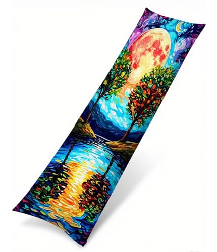 Seitenschläferkissen Bezug Farbe Kissenbezug 40 x 120 Schwangerschaftskissen See, Leinen Atmungsaktiv und Weich Body Pillow, für Deko Wohnzimmer Sofa Kopfkissenbezug, Geschenke für Fraue T-2153 Seitenschläferkissen Bezug Farbe Kissenbezug 40 x 120 Schwangerschaftskissen See, Leinen Atmungsaktiv und Weich Body Pillow, für Deko Wohnzimmer Sofa Kopfkissenbezug, Geschenke für Fraue T-2153 von Saweefog